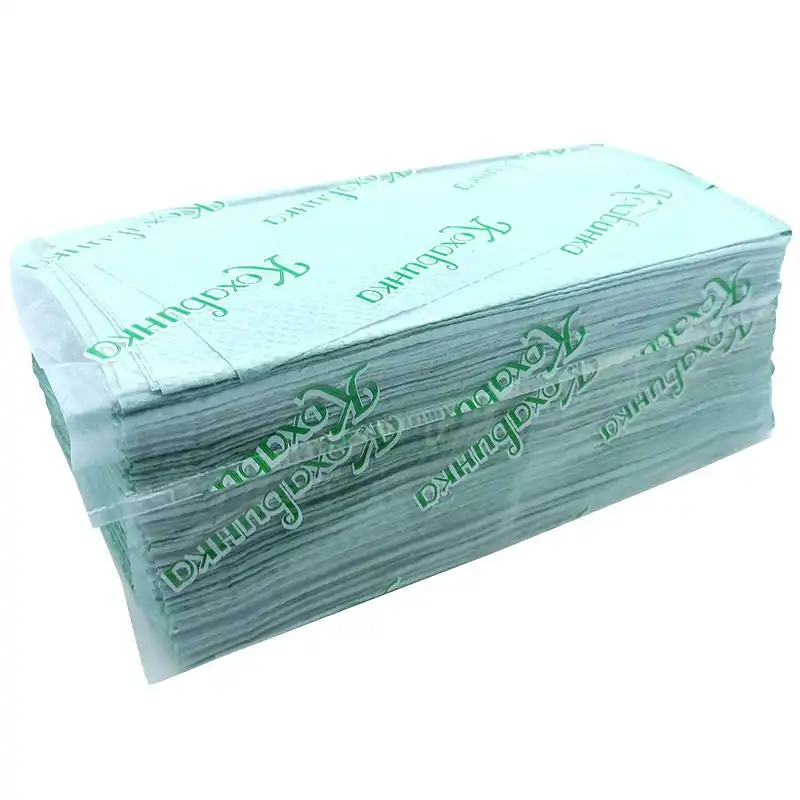 Рушник паперовий в аркушах Кохавинка, 1-шаровий, зелений купити недорого в Україні, фото 1