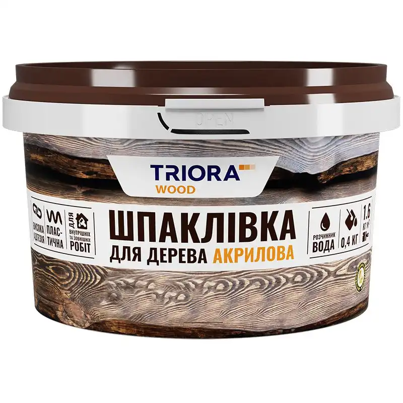Шпаклевка для дерева Triora, 0,4 кг, дуб купить недорого в Украине, фото 1