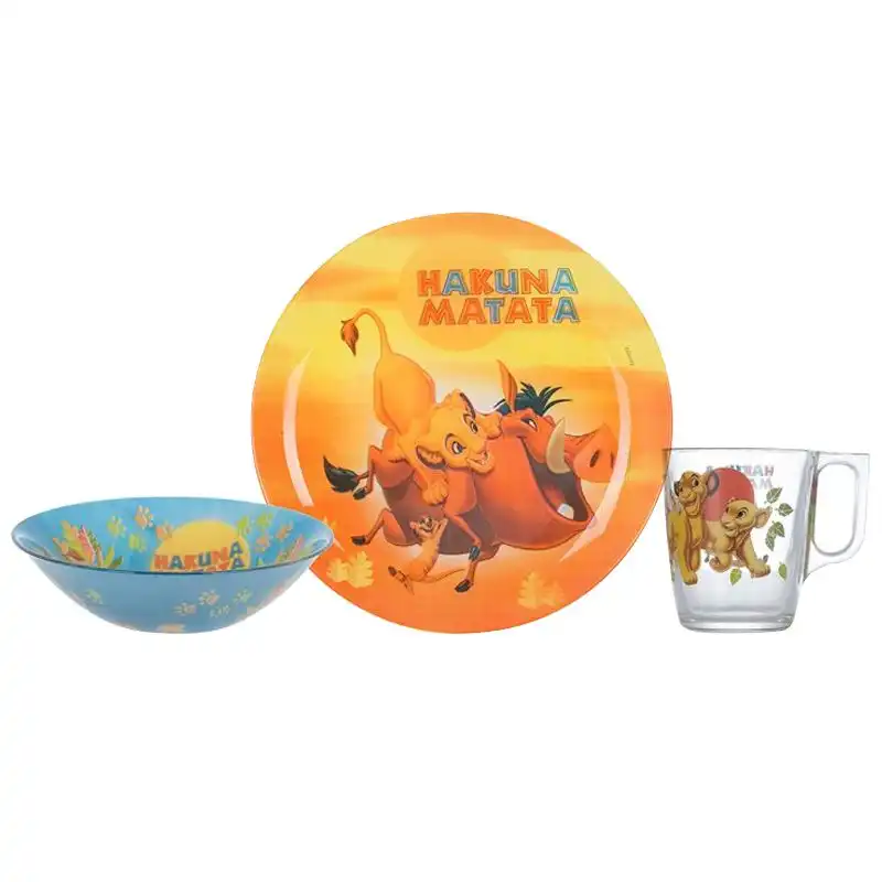 Набір посуду дитячий Luminarc Disney Lion King, 3 предмети, 6517361 купити недорого в Україні, фото 1