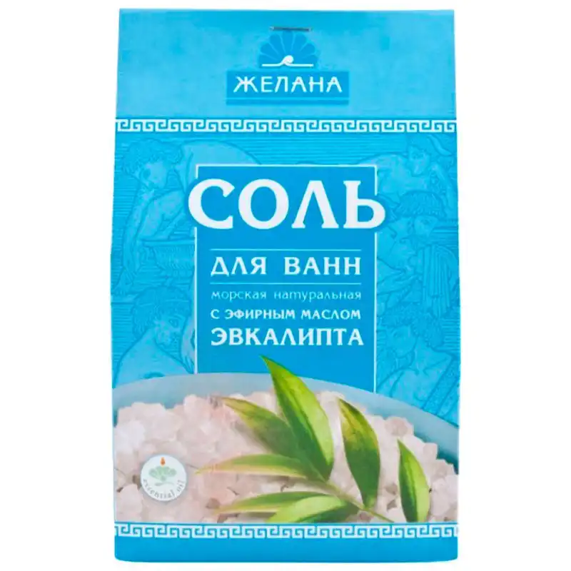 Сіль для ванн Желана Евкаліпт, 500 г купити недорого в Україні, фото 1
