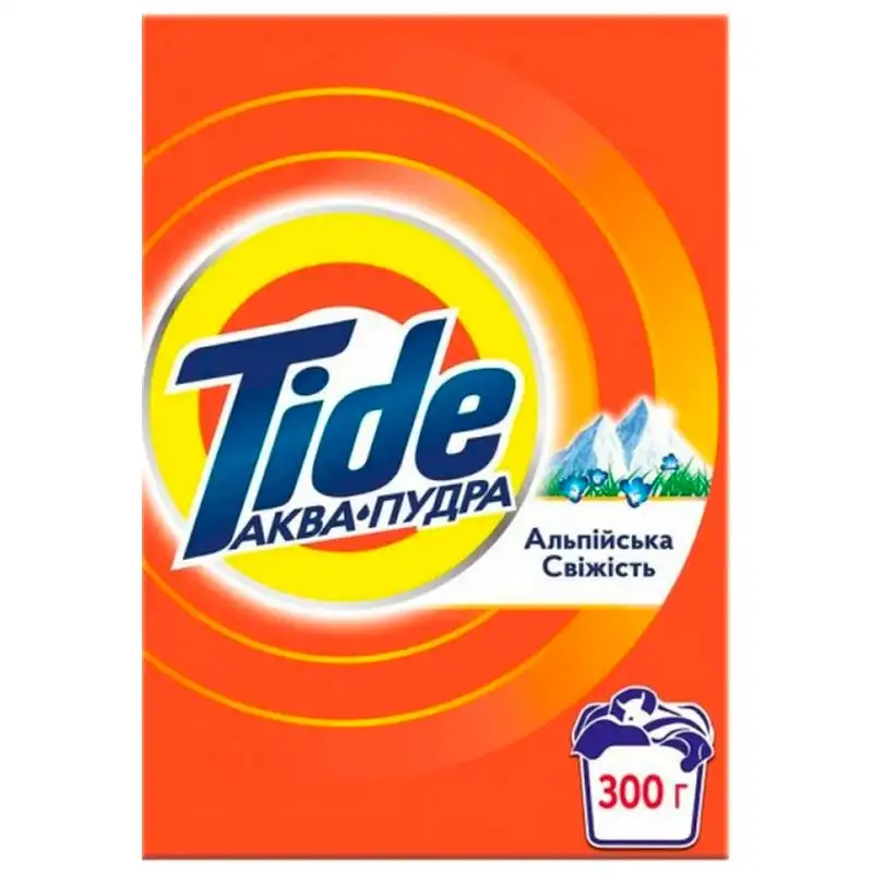 Стиральный порошок Tide Аква-Пудра Альпийская свежесть, 300 г купить недорого в Украине, фото 1