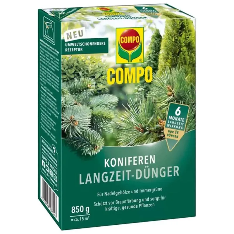 Добриво для хвойних Compo Тривалої дії, 850 г, тверде, 3854 купити недорого в Україні, фото 1