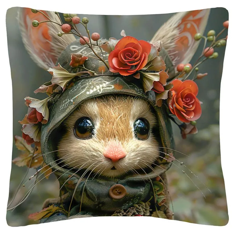 Подушка декоративна HomeLine  Звірятко в капюшоні, 45х45 см, 189213 купити недорого в Україні, фото 1