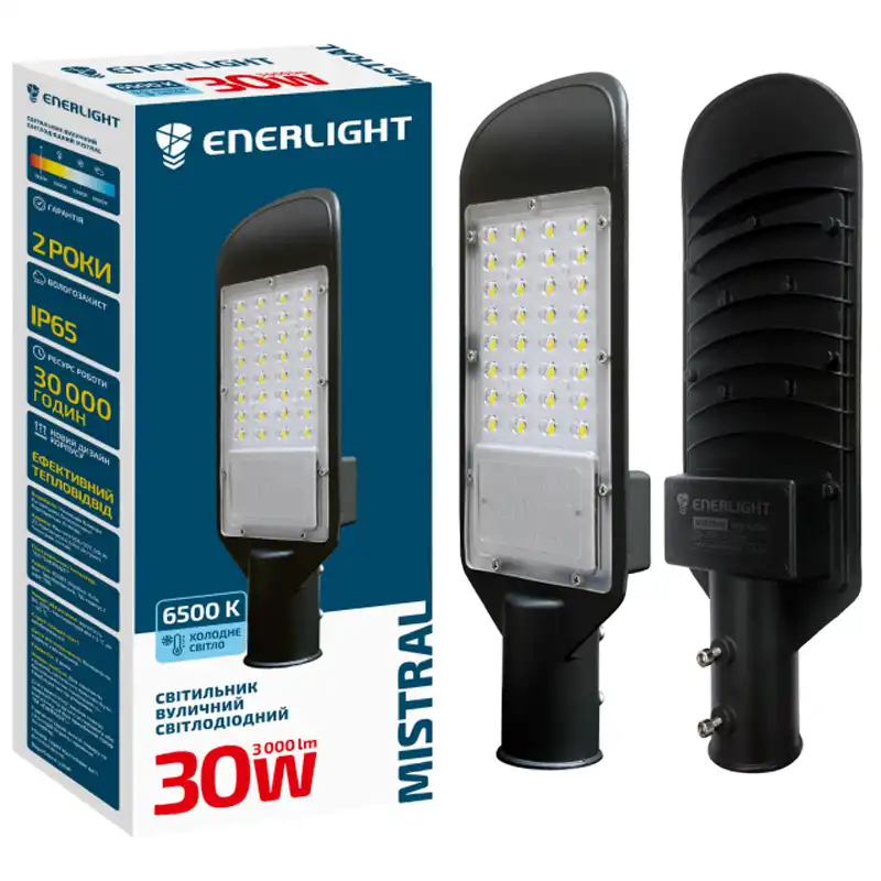 Світильник світлодіодний Enerlight Mistral, 30W, 6500K, MISTRAL30SMD100C купити недорого в Україні, фото 1