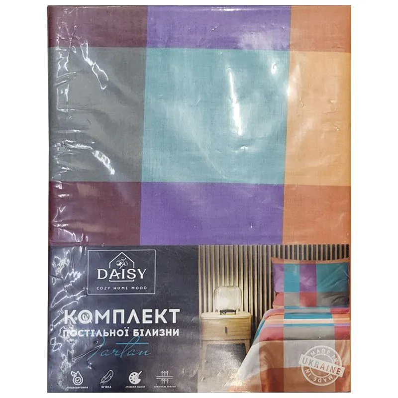 Комплект постельного белья Daisy, 200х215 см, Tartan A / Frappe 14-1212 b купить недорого в Украине, фото 110879