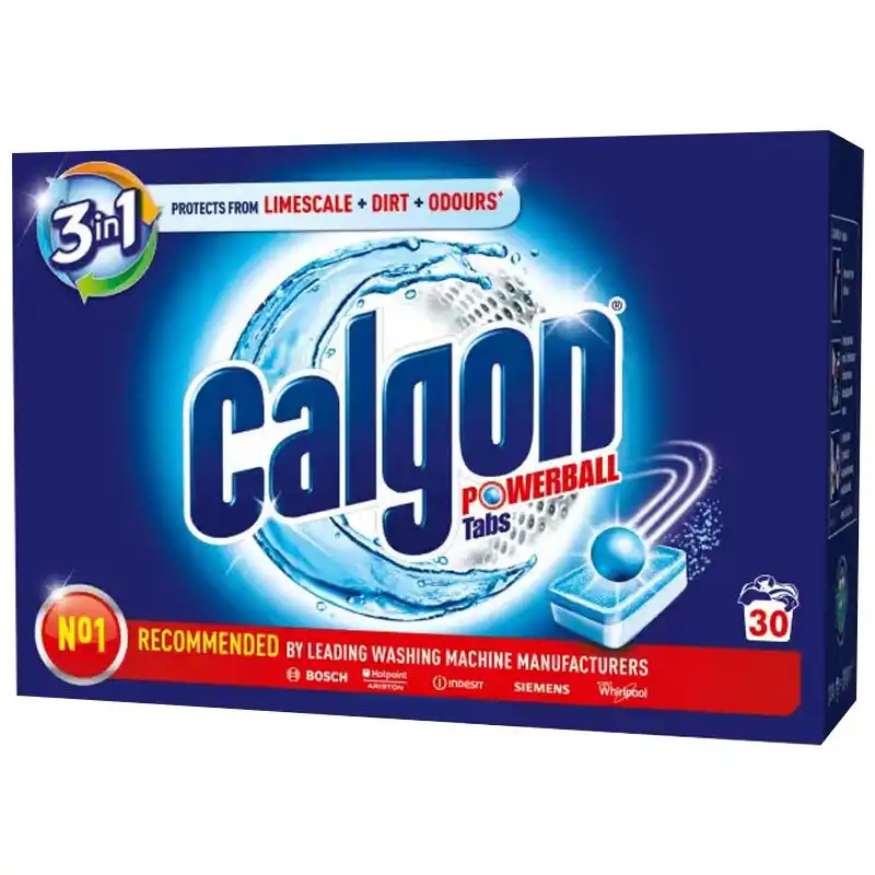 Таблетки для пом'якшення води Calgon, 30 шт, 3002765 купити недорого в Україні, фото 1