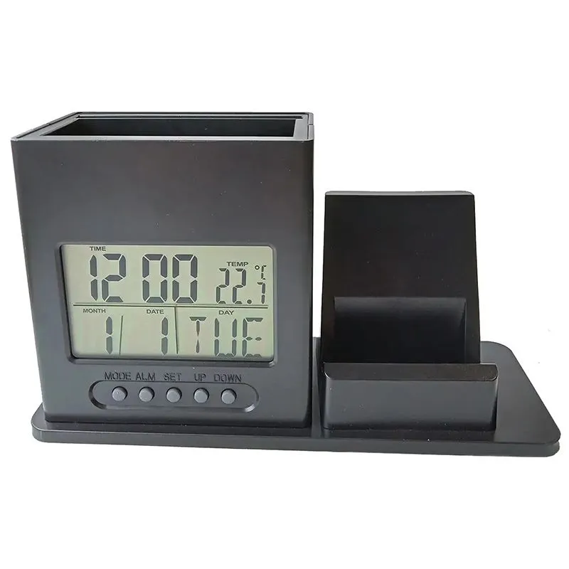 Годинник настільний Grunhelm LCD - EE8074B, 131935 купити недорого в Україні, фото 1