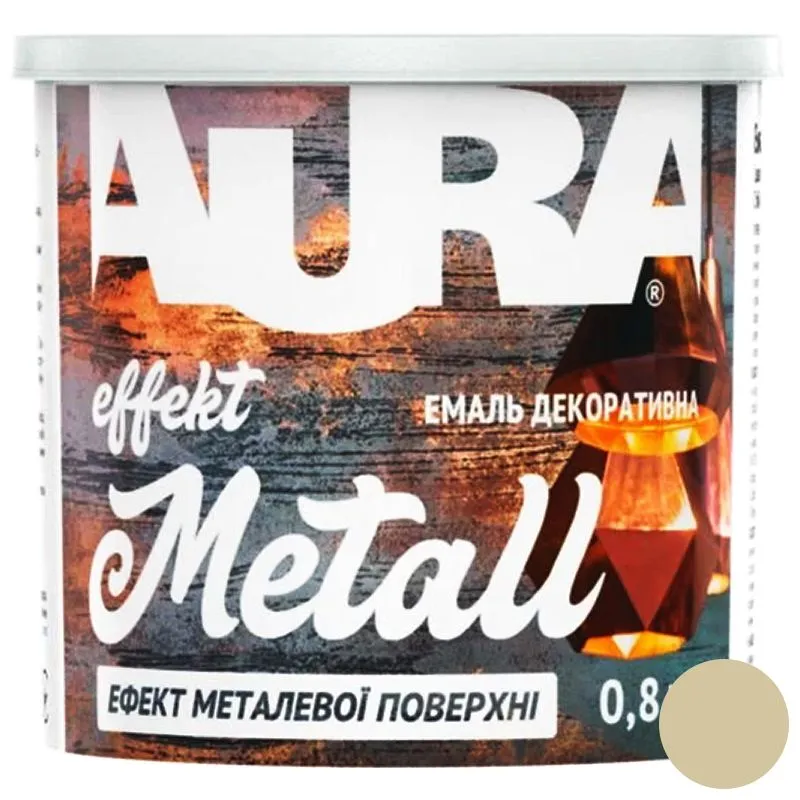 Эмаль Aura Effekt Metall, 0,8 кг, жемчужина купить недорого в Украине, фото 1