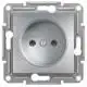 Розетка Schneider Electric Asfora, алюминий, EPH3000161, фото 1 Розетка Schneider Electric Asfora, алюминий, EPH3000161 купить недорого в Украине, фото 1