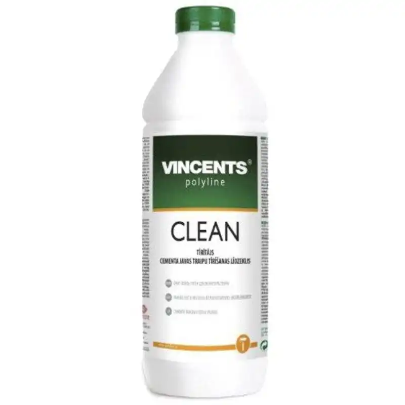 Засіб для очищення будівельних забруднень Vincents Polyline Clean, 1 л купити недорого в Україні, фото 1