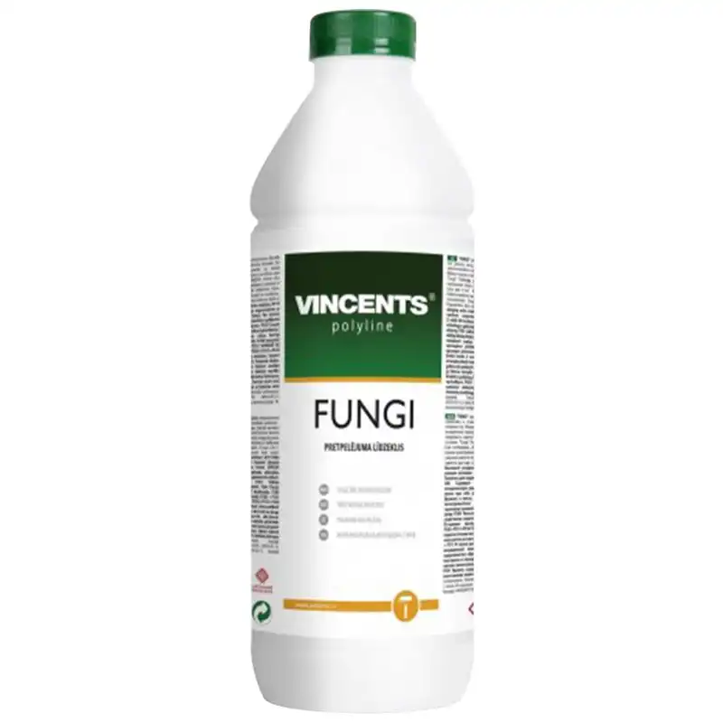 Засіб для очищення антибактеріальний Vincents Polyline Fungi, 1 л купити недорого в Україні, фото 1