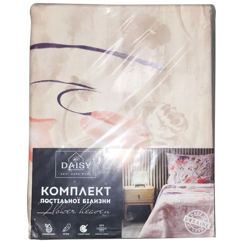 Комплект постельного белья Евро Daisy, 220х240 см, Flower Heaven A / Morganite 12-2901 b купить недорого в Украине, фото 110882