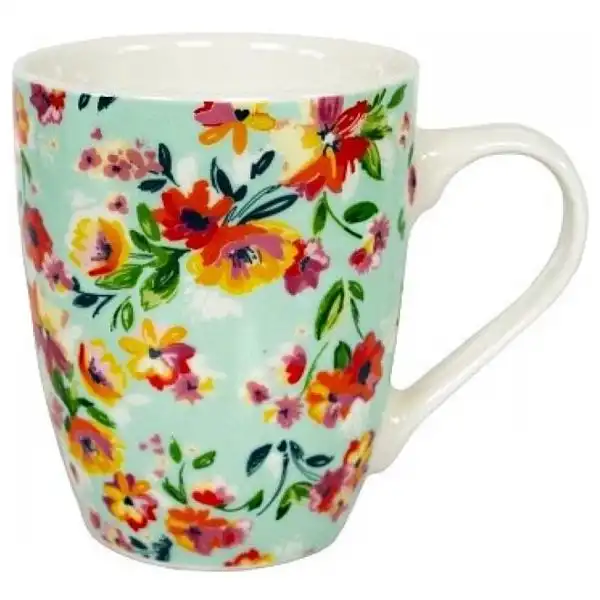 Чашка Keramia Flower Story, кераміка, 360 мл, чорний, 21-279-105 купити недорого в Україні, фото 1