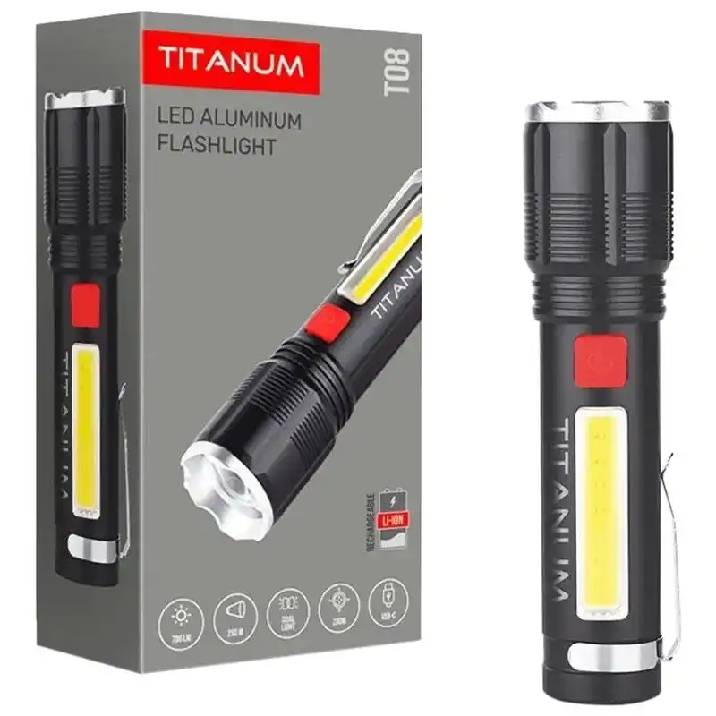 Ліхтарик світлодіодний портативний Titanum, 700Lm, 6500K, TLF-T08 купити недорого в Україні, фото 2