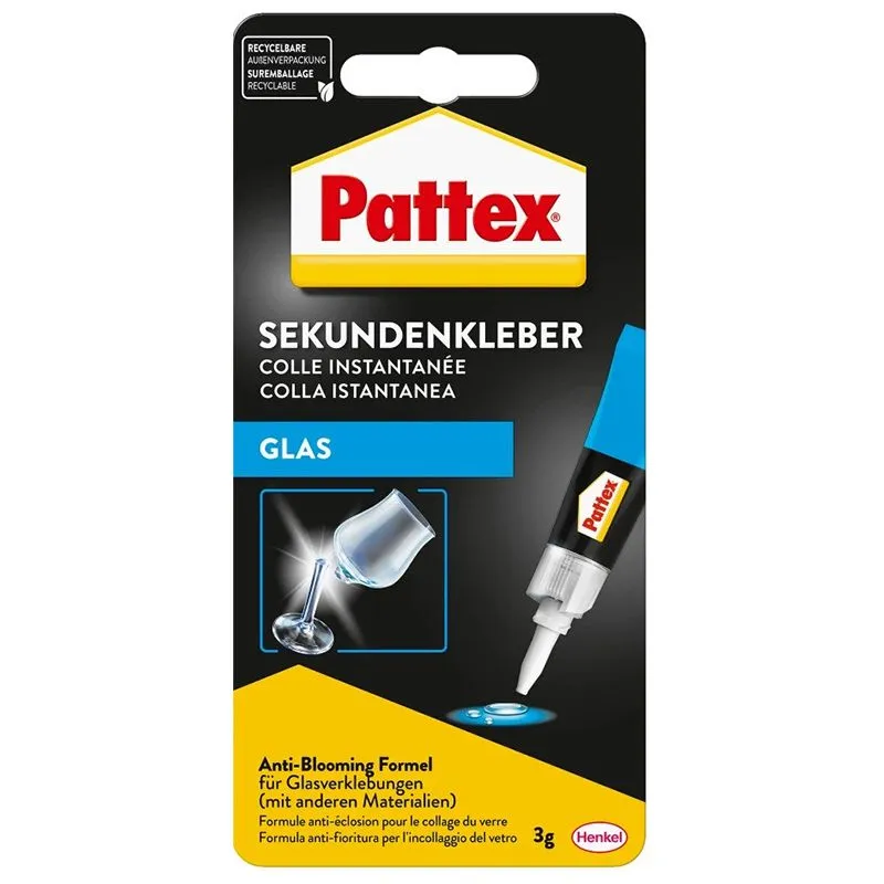 Клей секундний для скла Pattex, 3 г, 2751321 купити недорого в Україні, фото 1