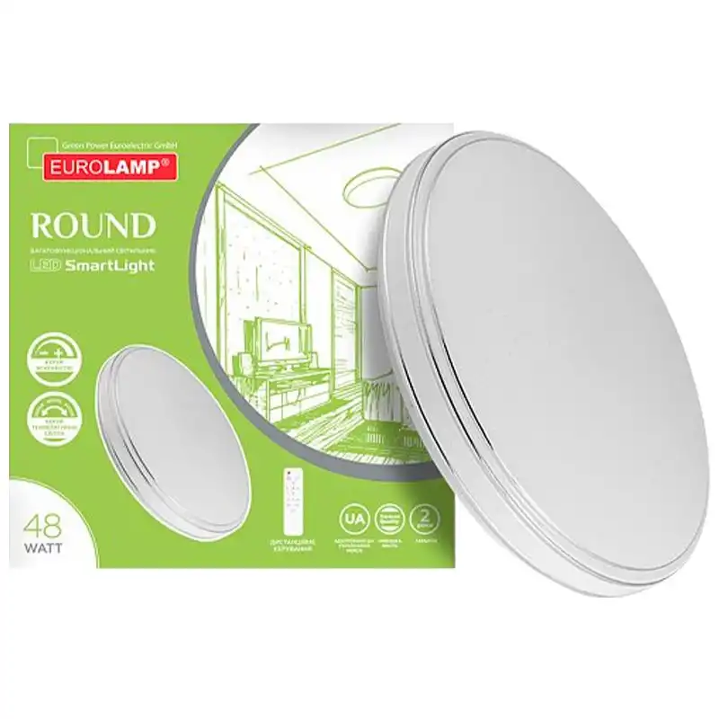 Світильник світлодіодний Eurolamp Smart Light Round N33, 48 Вт, 3000-6000 К, LED-MSL-48W-N33 купити недорого в Україні, фото 2