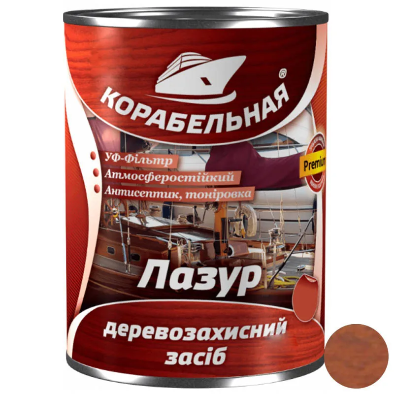Деревозащитное средство Корабельное, тик, 2,5 л купить недорого в Украине, фото 1