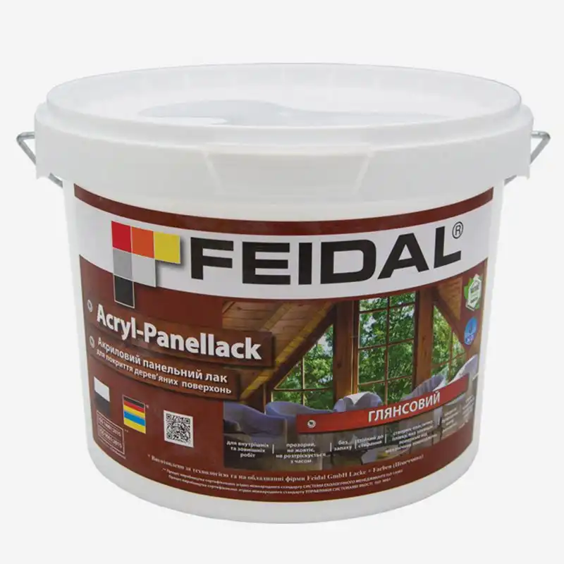 Лак панельный Feidal Acryl-Panellack, 5 л купить недорого в Украине, фото 1