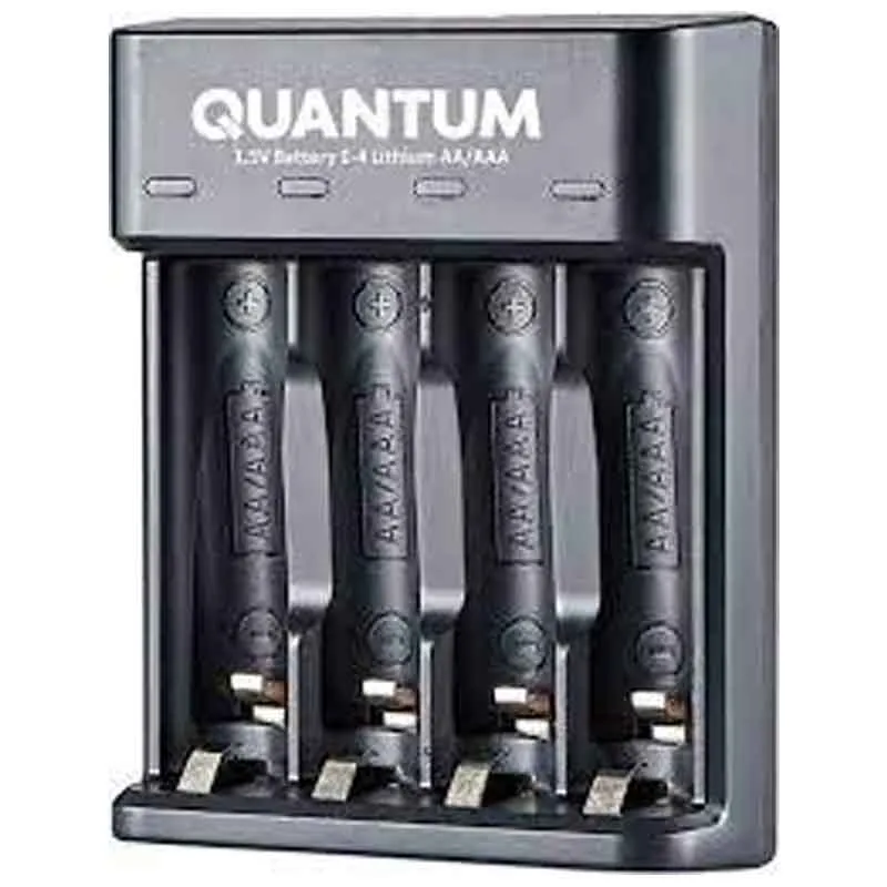 Зарядний пристрій Quantum QM-BC3040, для Li-Ion, 1,5 В, AA/AAA, 4 слоти, USB купити недорого в Україні, фото 1