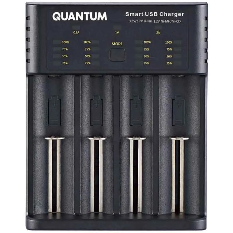 Зарядний пристрій універсальний Quantum QM-BC4040, 4 слоти, USB купити недорого в Україні, фото 1