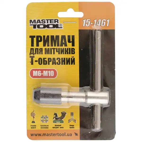 Вороток для метчика Т-образный MasterTool, М6-М10, 15-1461 купить недорого в Украине, фото 2