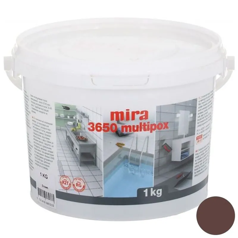 Фуга эпоксидная Mira 3650 Multipox, 1 кг, коричневый купить недорого в Украине, фото 1