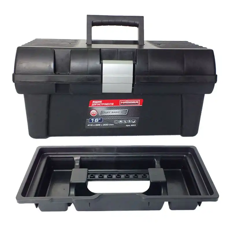 Ящик для інструментів Haisser Staff Basic Alu 16", 415х226х200 мм, 65565 купити недорого в Україні, фото 1