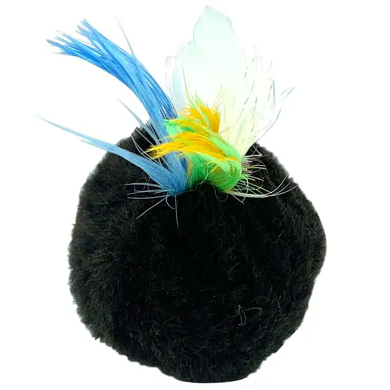 Игрушка для котов Природа Мячик пушистый с перьями, PR240371 купить недорого в Украине, фото 1
