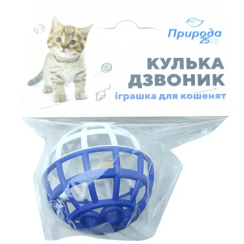 Игрушка для котов Природа Шарик-звонок, 45 см, PR240254 купить недорого в Украине, фото 2