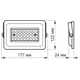 Прожектор Videx, 30 Вт, 5000 K, білий, VL-F2e-305W, фото 4 Прожектор Videx, 30 Вт, 5000 K, білий, VL-F2e-305W купити недорого в Україні, фото 4