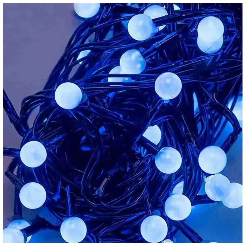 Гирлянда светодиодная Жемчуг, 5 м, 50 LED, синий, 1271-02 купить недорого в Украине, фото 2