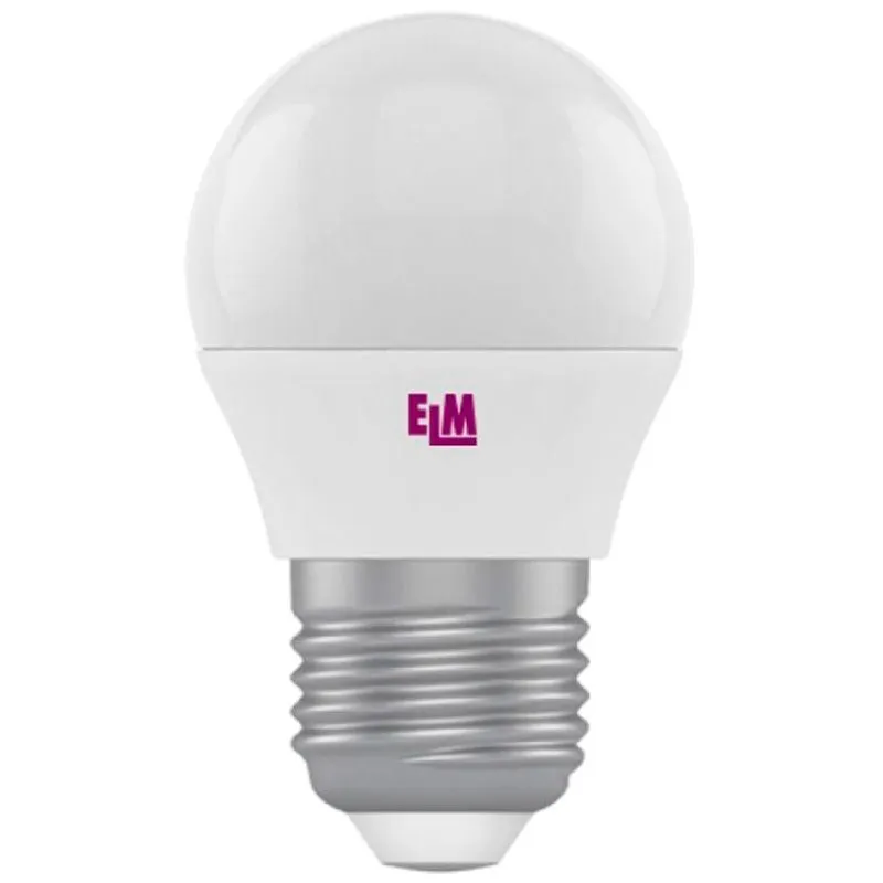 Лампа світлодіодна ELM, D45, 7 Вт, E27, 3000 К, PA10L, 18-0115 купити недорого в Україні, фото 1