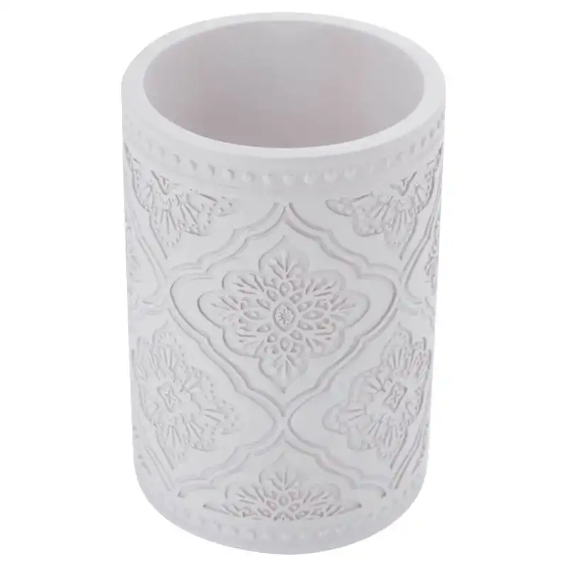 Склянка Trento Barocco Bianco, полірезинова, білий купити недорого в Україні, фото 1