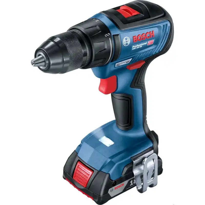 Шуруповерт аккумуляторный Bosch GSR 18V-50 Brushless, 06019H5000 купить недорого в Украине, фото 1