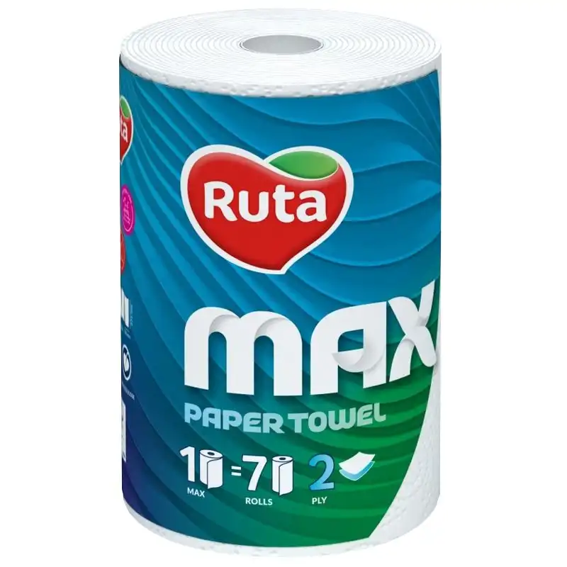 Рушник паперовий Ruta Max, 2-шаровий купити недорого в Україні, фото 1