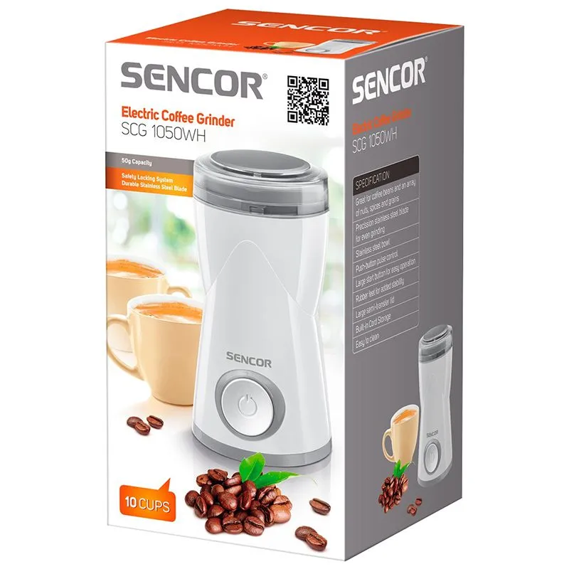 Кофемолка Sencor SCG1050WH купить недорого в Украине, фото 2