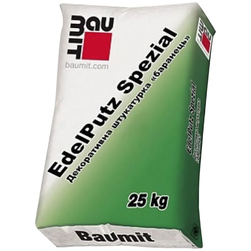 Штукатурка Baumit EdelPutz Баранець, 25 кг, білий купити недорого в Україні, фото 1