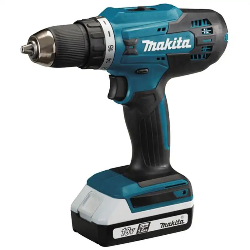 Дриль-шуруповерт акумуляторний Makita, 18В, 1,5 Ah х 2 шт., DF488DWE купити недорого в Україні, фото 1