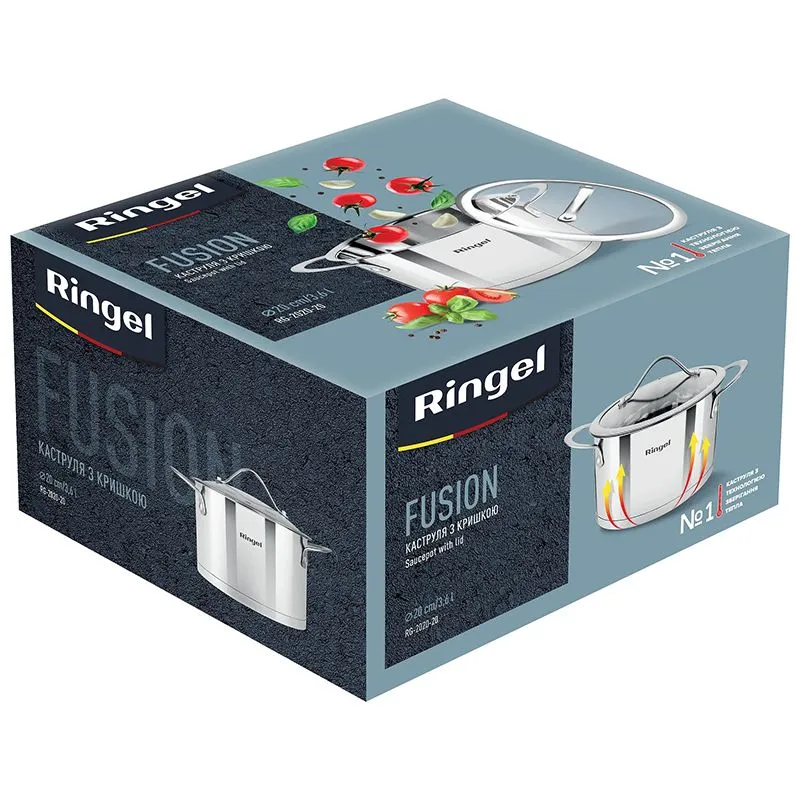 Кастрюля Ringel Fusion, 20 см, 3,6 л, 6733718 купить недорого в Украине, фото 2