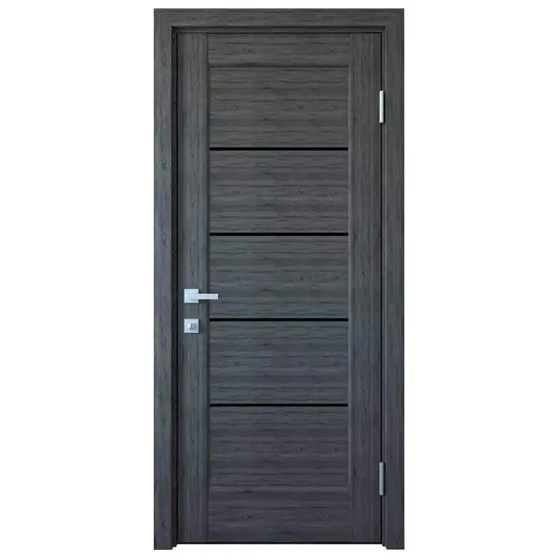 Дверне полотно KFD Vena, чорне скло, 800x2000 мм, бук графіт купити недорого в Україні, фото 1