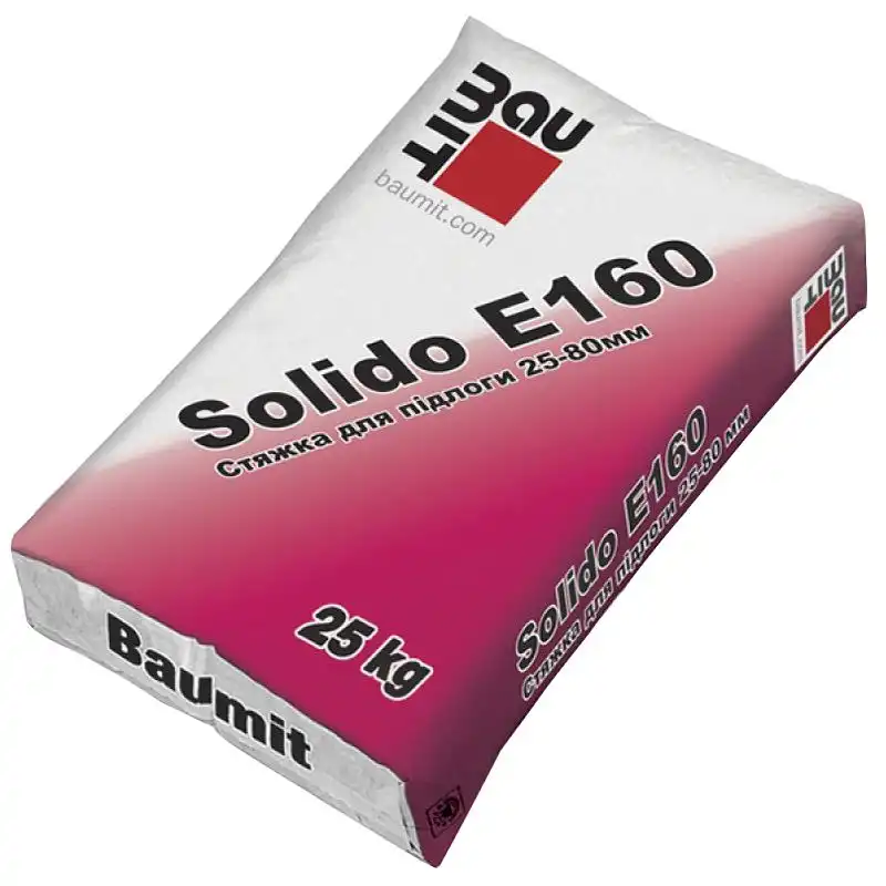 Стяжка Baumit Solido E 160, 25-80 мм, 25 кг купить недорого в Украине, фото 1