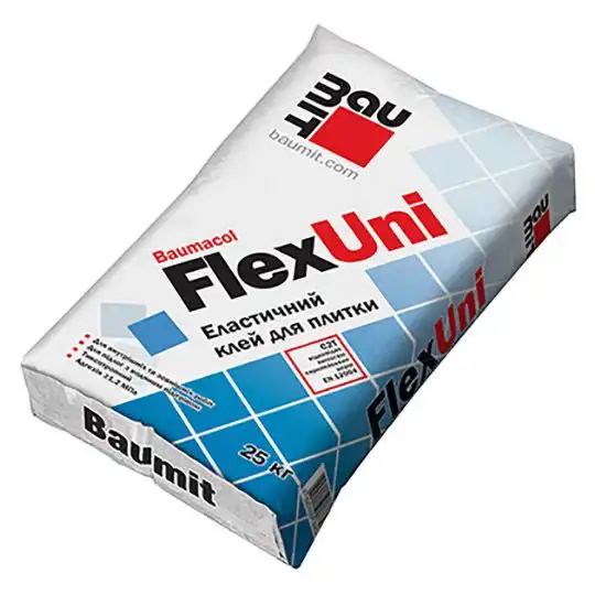 Клей високоеластичний Baumit FlexUni, 25 кг купити недорого в Україні, фото 1