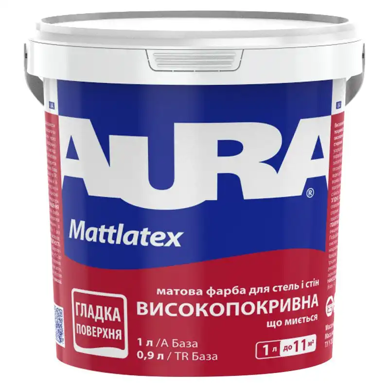 Фарба латексна Aura Mattlatex, 1 л купити недорого в Україні, фото 1