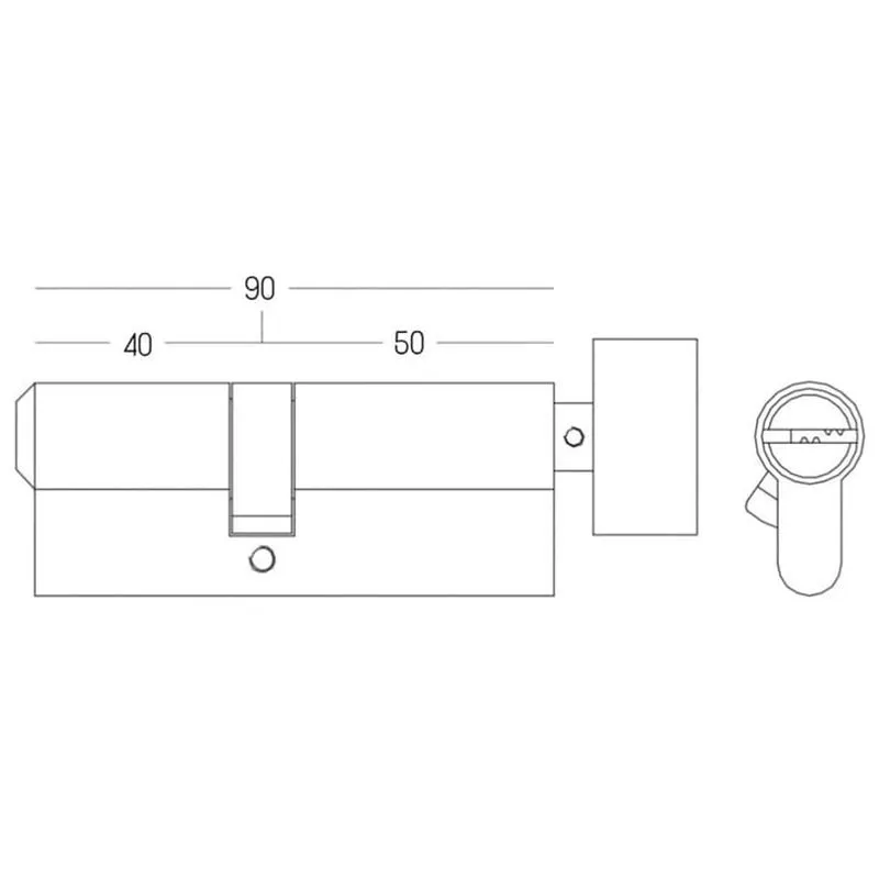 Циліндр перфорований Abus KD15 N, Z50/K50, 5 ключів купити недорого в Україні, фото 2