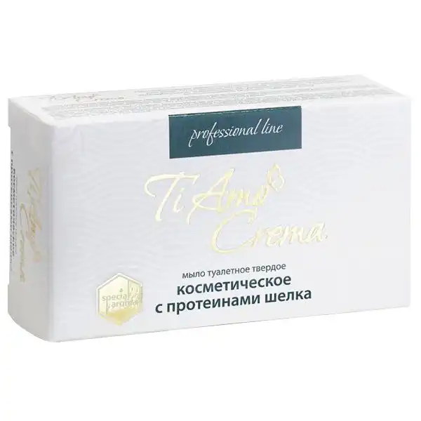 Мило косметичне Ti Amo Crema Протеїн шовку, 115 г купити недорого в Україні, фото 1