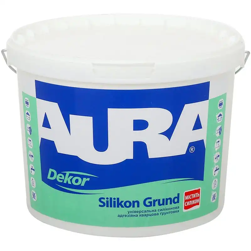 Краска фасадная с силиконом Aura Dekor Silikon Grund, 2,5 л купить недорого в Украине, фото 1