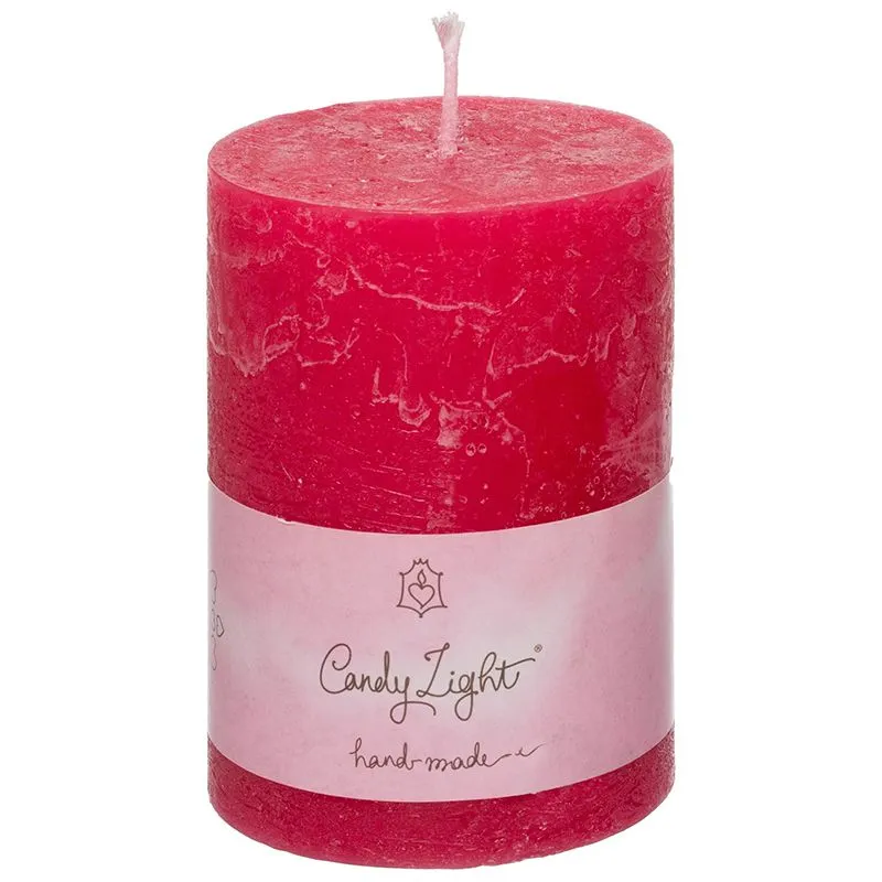 Свічка Candy Light, 15х6 см, рубіново-червоний купити недорого в Україні, фото 1