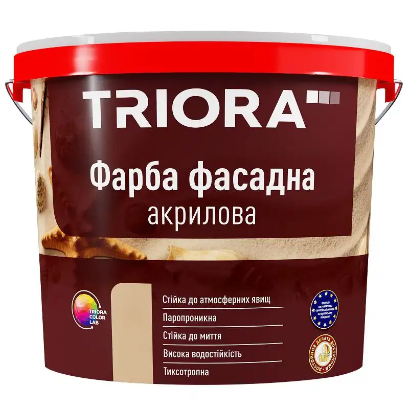 Краска фасадная акриловая Triora, 1,4 кг купить недорого в Украине, фото 34477