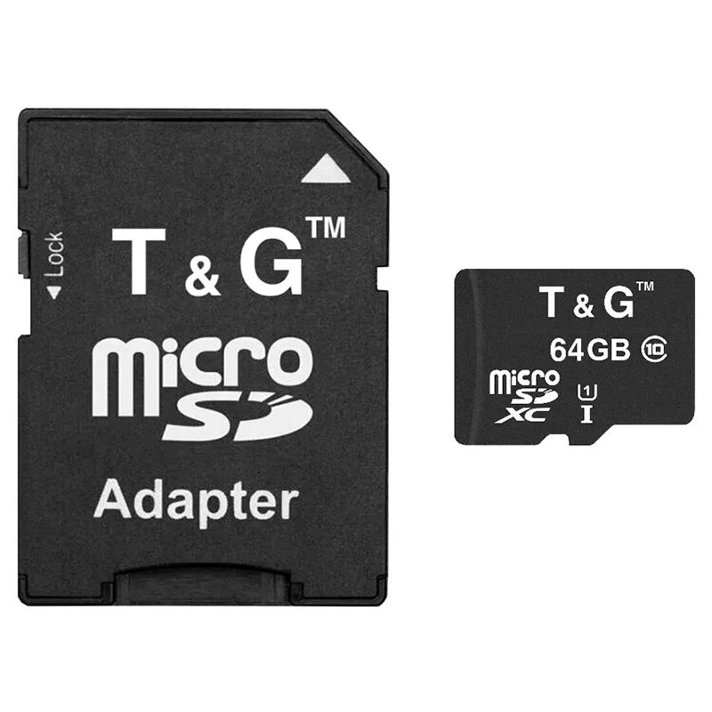 Карта пам'яти з адаптером T&G, micro SDXC UHS-1, 64 GB купити недорого в Україні, фото 1