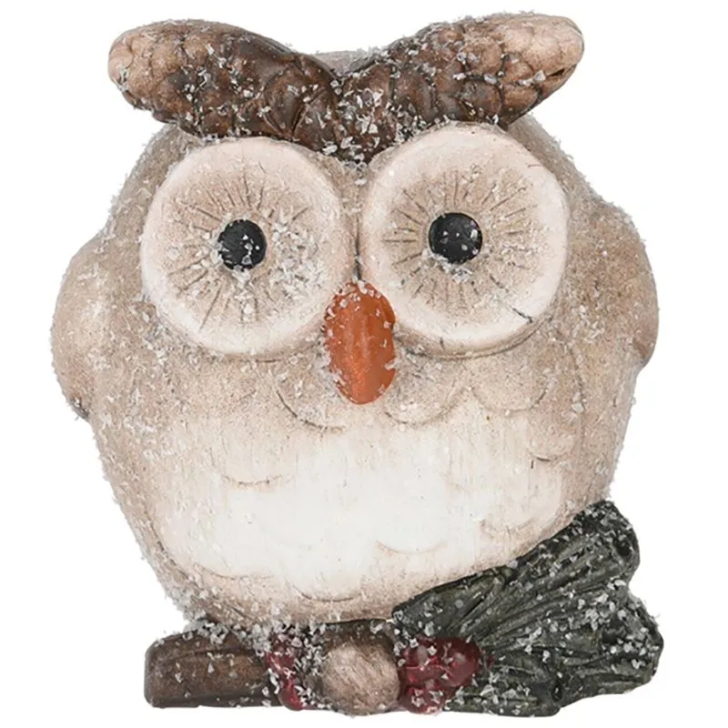 Фігурка новорічна Koopman Сова, 9,3х7,6х10,6 см, в асортименті, ALX620260 купити недорого в Україні, фото 1